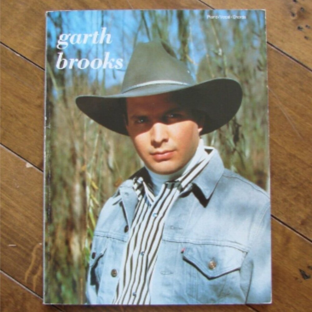Garth Brooks Piano Guitar Vocal Sheet Music Song Book Debut Album 1990 Country